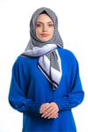 KARACATWİLL EŞARPKaraca Twill Eşarp - GRİ/SİYAH