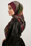 DiğerYÜN EŞARPKaraca Yün Eşarp -  SİYAH/MOR