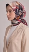 Karaca EşarpRAYON EŞARPLAVİN DESENLİ RAYON EŞARP -  KIRMIZI / GRİ