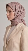 Karaca EşarpRAYON EŞARPLİLYA DESENLİ ÇİÇEK DESENLİ İPEK ŞİFON EŞARP - BEJ / KREM