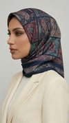 Karaca EşarpRAYON EŞARPMAVERA RAYON EŞARP - LACLİVERT / KIRMIZI