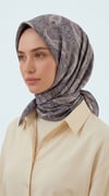 Karaca Eşarp ŞAL EŞARP MELORA 120*120 CM COTTON EŞARP - GRİ / KREM