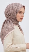 Karaca Eşarp ŞAL EŞARP MELORA 120*120 CM COTTON EŞARP -  KAHVERENGİ / BEJ