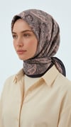 Karaca Eşarp ŞAL EŞARP MELORA 120*120 CM COTTON EŞARP - LACİVERT / MOR