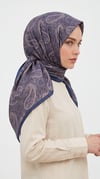 Karaca Eşarp ŞAL EŞARP MELORA 120*120 CM COTTON EŞARP - LACİVERT