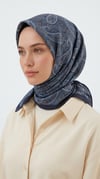 Karaca Eşarp ŞAL EŞARP MELORA 120*120 CM COTTON EŞARP - MAVİ 