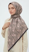 Karaca Eşarp ŞAL EŞARP MELORA 120*120 CM COTTON EŞARP - SİYAH / BEJ
