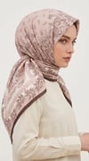 Karaca Eşarp ŞAL EŞARP MİHRA 120*120 CM İPEK ŞİFON EŞARP - KAHVERENGİ