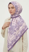 Karaca Eşarp ŞAL EŞARP MİHRA 120*120 CM İPEK ŞİFON EŞARP -  MOR 