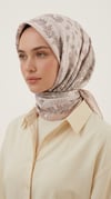 Karaca Eşarp ŞAL EŞARP MİHRA 120*120 CM İPEK ŞİFON EŞARP - PUDRA PEMBE 