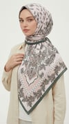 Karaca Eşarp ŞAL EŞARP MİHRA 120*120 CM İPEK ŞİFON EŞARP - YEŞİL