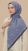 Karaca Eşarp ŞAL EŞARP MİREYA 120*120 CM COTTON ŞAL EŞARP - LACİVERT