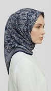 Karaca EşarpRAYON EŞARPMORİYA DESENLİ CUPRO EŞARP - LACİVERT 