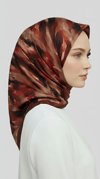Karaca EşarpRAYON EŞARPMORYA DESENLİ RAYON EŞARP - KIRMIZI