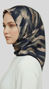 Karaca EşarpRAYON EŞARPMORYA DESENLİ RAYON EŞARP - SİYAH / HAKİ