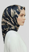Karaca EşarpRAYON EŞARPMORYA DESENLİ RAYON EŞARP - SİYAH / HAKİ