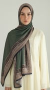 Karaca EşarpKOTON ŞALPETRA ETNİK DESEN COTTON ŞAL -  HAKİ