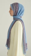 Karaca EşarpKOTON ŞALPETRA ETNİK DESEN COTTON ŞAL -   MAVİ