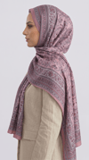 Karaca EşarpCOTTON ŞAL PETRA ETNİK DESEN COTTON ŞAL -  PEMBE / BEYAZ