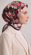 Karaca EşarpKOTON EŞARP ROSELLE COTTON EŞARP -   SİYAH / KIRMIZI 