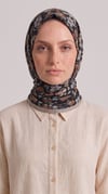 Karaca EşarpKOTON EŞARP VELORA DESENLİ COTTON EŞARP - BEJ / SİYAH