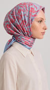 Karaca EşarpKOTON EŞARP VELORA DESENLİ COTTON  EŞARP - GRİ / KIRMIZI