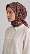 Karaca EşarpKOTON EŞARP VELORA DESENLİ COTTON EŞARP - KAHVERENGİ
