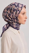 Karaca EşarpKOTON EŞARP VELORA DESENLİ COTTON EŞARP - LACİVERT / YEŞİL 
