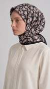 Karaca EşarpKOTON EŞARP VELORA DESENLİ COTTON EŞARP - SİYAH / BEJ 