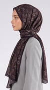 Karaca EşarpCOTTON ŞAL VELORA DESENLİ COTTON ŞAL -  ACI KAHVE