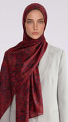Karaca EşarpCOTTON ŞAL VELORA DESENLİ COTTON ŞAL -  BORDO