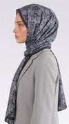 Karaca EşarpCOTTON ŞAL VELORA DESENLİ COTTON ŞAL -  GRİ / SİYAH