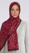 Karaca EşarpCOTTON ŞAL VELORA DESENLİ COTTON ŞAL -  KIRMIZI / PEMBE 