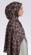 Karaca EşarpCOTTON ŞAL VELORA DESENLİ COTTON ŞAL -  KREM / BORDO