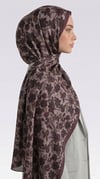 Karaca EşarpCOTTON ŞAL VELORA DESENLİ COTTON ŞAL -  KREM / BORDO
