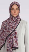 Karaca EşarpCOTTON ŞAL VELORA DESENLİ COTTON ŞAL -  KREM / KIRMIZI
