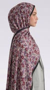 Karaca EşarpCOTTON ŞAL VELORA DESENLİ COTTON ŞAL -  KREM / KIRMIZI