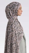 Karaca EşarpCOTTON ŞAL VELORA DESENLİ COTTON ŞAL -  KREM / YEŞİL 