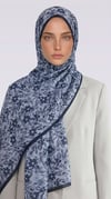 Karaca EşarpCOTTON ŞAL VELORA DESENLİ COTTON ŞAL -  LACİVERT / MAVİ