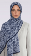 Karaca EşarpCOTTON ŞAL VELORA DESENLİ COTTON ŞAL -  LACİVERT / MAVİ