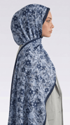Karaca EşarpCOTTON ŞAL VELORA DESENLİ COTTON ŞAL -  LACİVERT / MAVİ