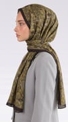 Karaca EşarpCOTTON ŞAL VELORA DESENLİ COTTON ŞAL -  YAĞ YEŞİLİ