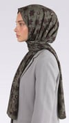Karaca EşarpCOTTON ŞAL VELORA DESENLİ COTTON ŞAL -  YEŞİL / BORDO 
