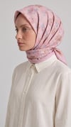 Karaca EşarpKOTON EŞARP VELORA DESNLİ COTTON EŞARP - PUDRA PEMBE