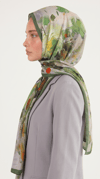 Karaca EşarpCOTTON ŞAL VİONA DESENLİ KUMLU ŞAL -  HAKİ