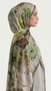 Karaca EşarpCOTTON ŞAL VİONA DESENLİ KUMLU ŞAL -  HAKİ