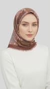 Karaca EşarpYÜN EŞARPYAPRAK DESENLİ YÜN EŞARP -  KREM / SÜTLÜ KAHVE