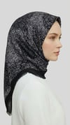Karaca EşarpYÜN EŞARPYAPRAK DESENLİ YÜN EŞARP - SİYAH / ANTRASİT GRİ 