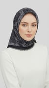 Karaca EşarpYÜN EŞARPYAPRAK DESENLİ YÜN EŞARP - SİYAH / ANTRASİT GRİ 