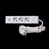 GRUP PRİZ 2 USB ÇIKIŞLI, ÜÇLÜ ÇOCUK KORUMALI TOPRAKLI ANAHTARLI PRİZ 3MT